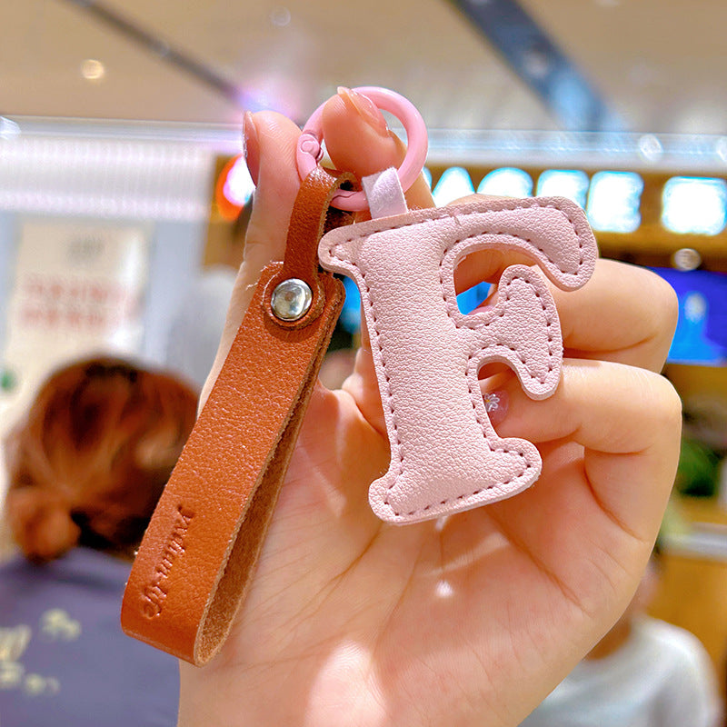 Wholesale Leather Keychains With English Letters