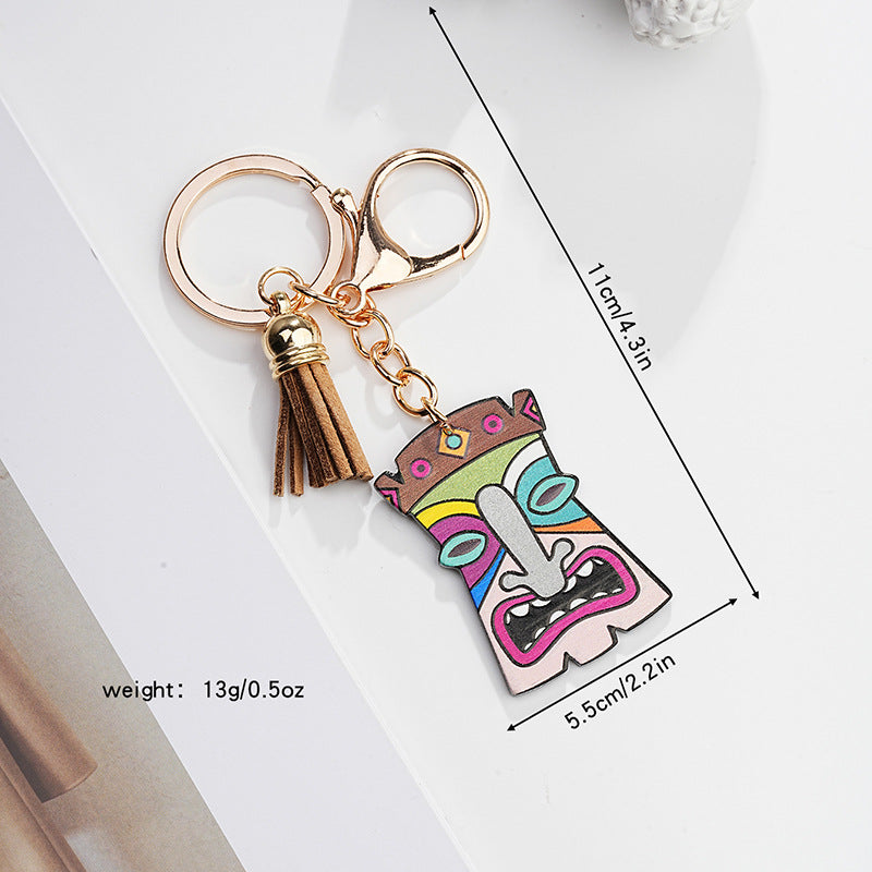 Wholesale Bohemian Funny Acrylic Keychain