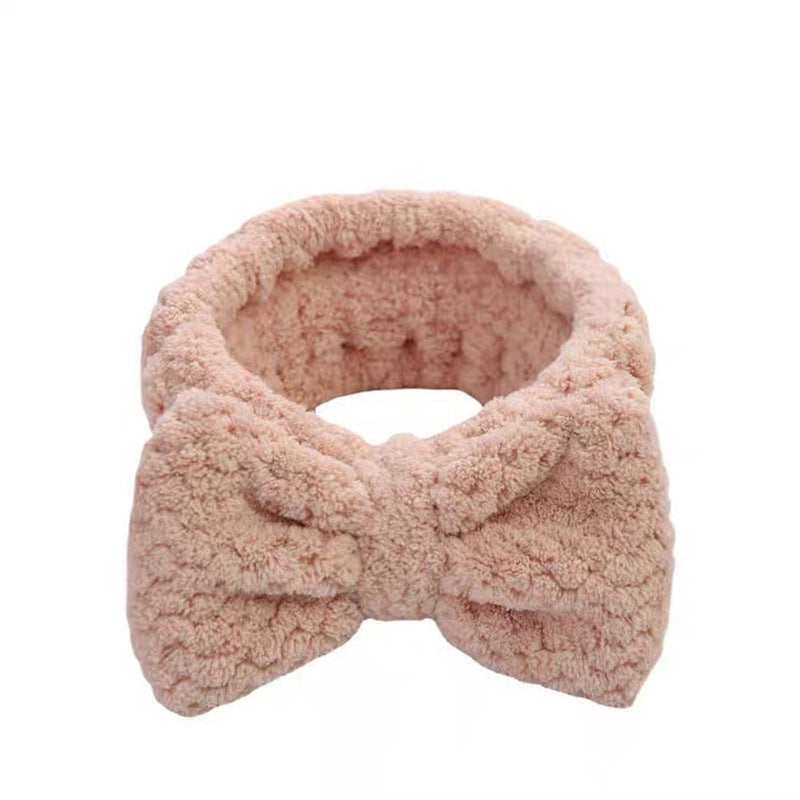 Wholesale Simple Pineapple Bow Hair Band Women's Face Wash Sports Headband Wide Edge Jewelry Cute Makeup Hair Band