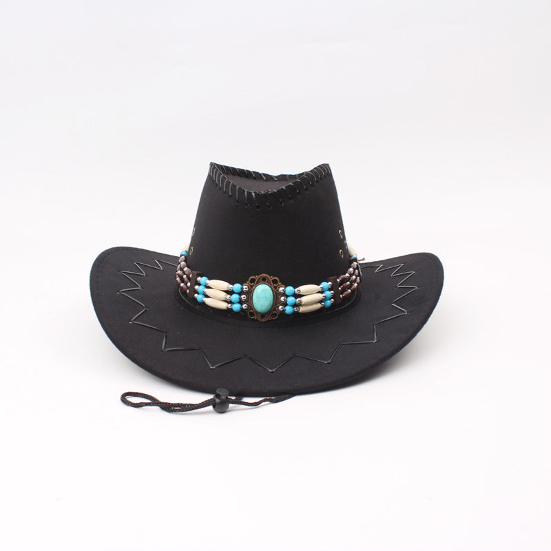 Wholesale Imitation Cashmere Large Brimmed Western Denim Hats