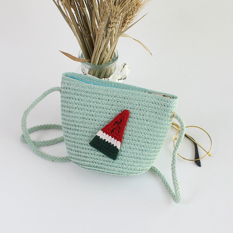 Wholesale Cute Fashion Grass Woven Kids Bag