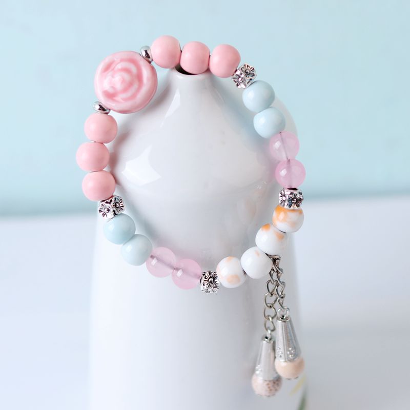 Cerámica al por mayor apilada con brazalete de longevidad de múltiples capas