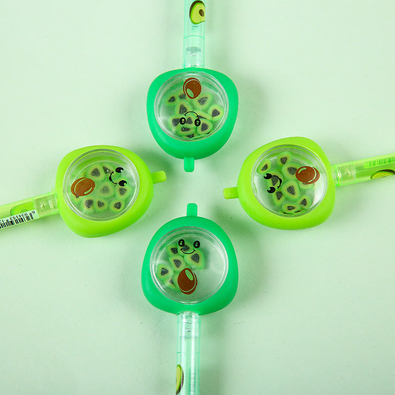 Wholesale Plastic Pineapple Sequins Rollerball Pen