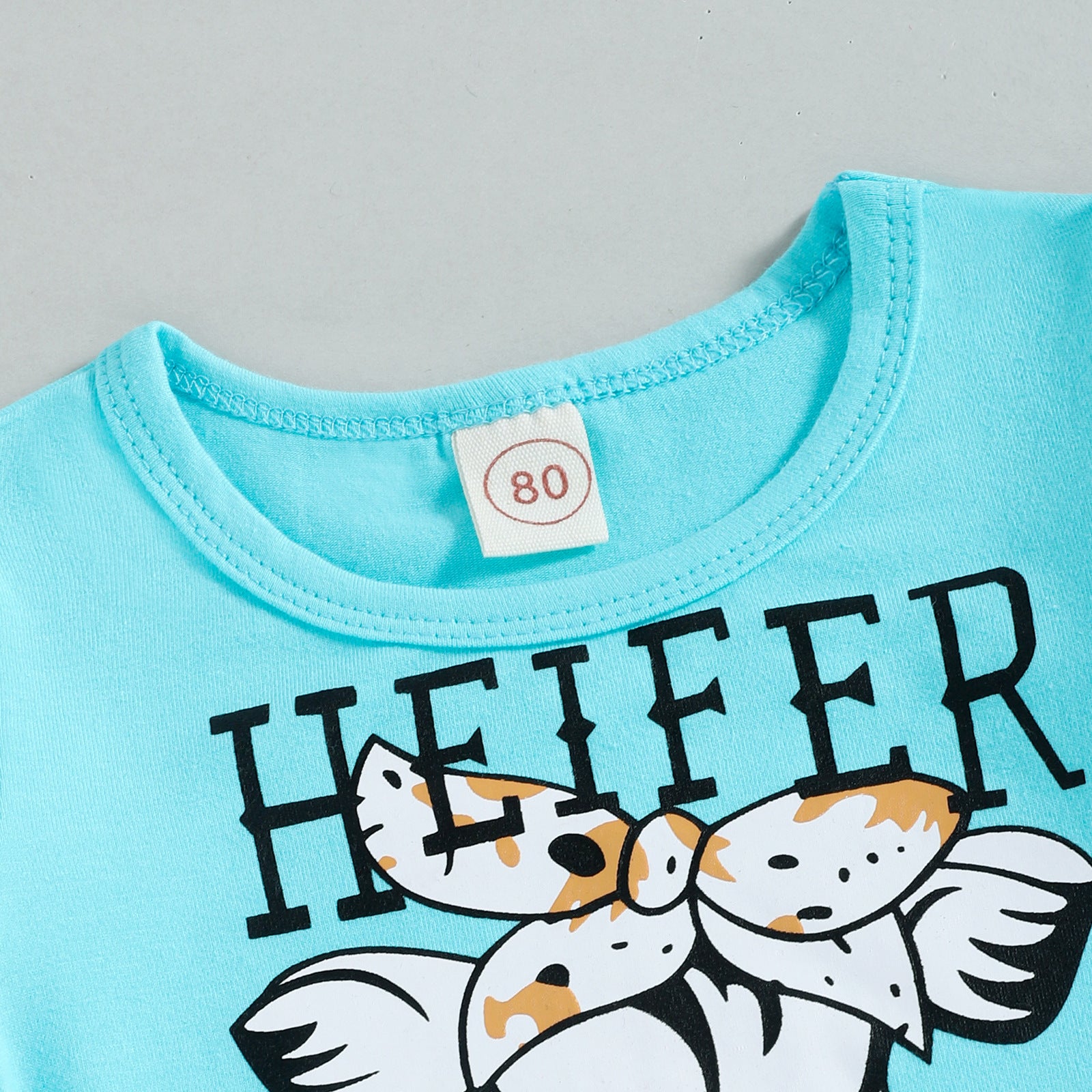 Wholesale Children's Leopard Print Cotton Flared Pants Two-piece Set