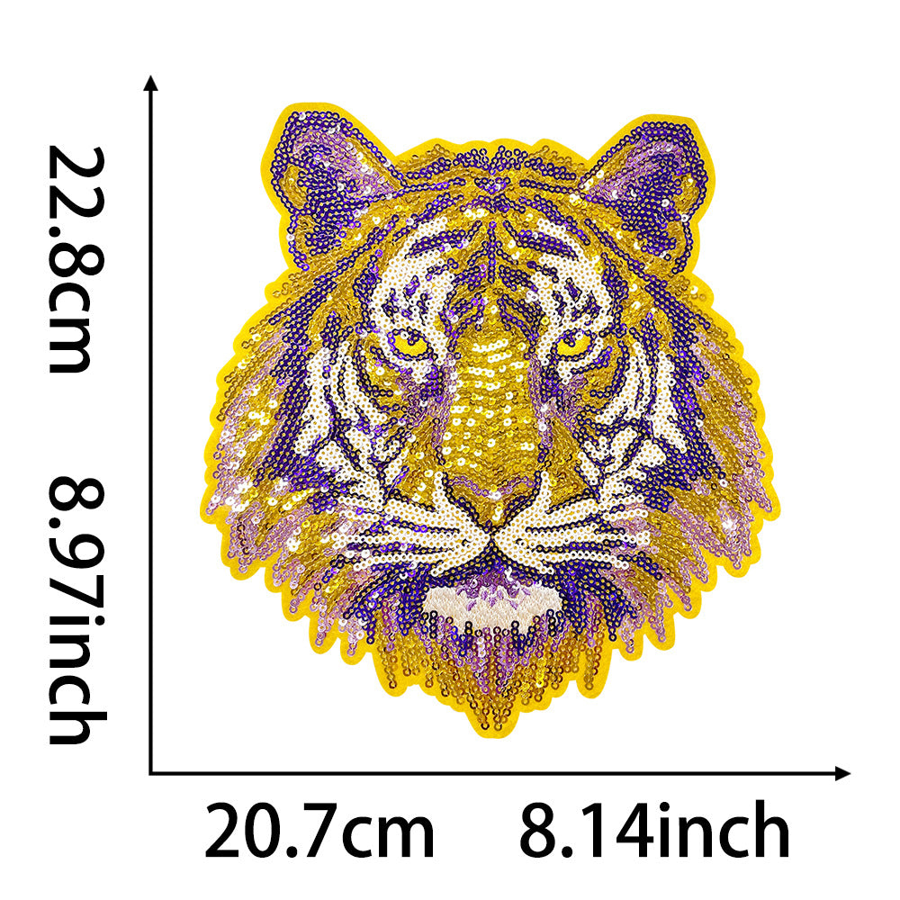 Wholesale LSU Tigers Football Embroidered Iron On Patch DIY Clothing Bag Fashion Accessory OLY Exclusive