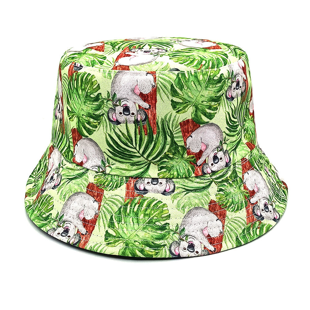 Wholesale Squirrel Pattern Double Sided Sun Visor Bucket Hat
