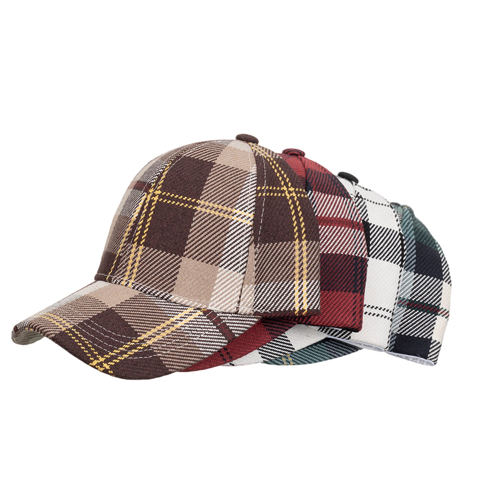 Wholesale British plaid baseball cap