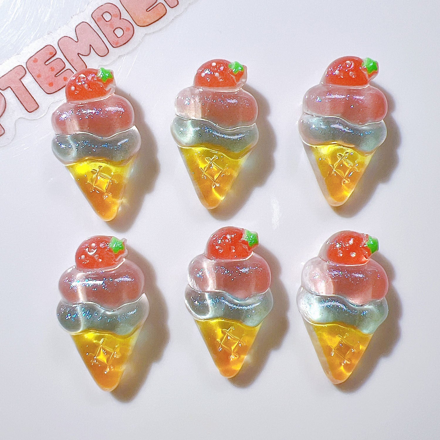 Wholesale 20pcs/pack Resin accessories DIY accessories cream glue hair accessories