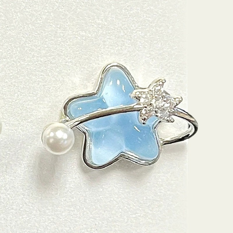 Pendientes de aleación de perlas estelares al por mayor