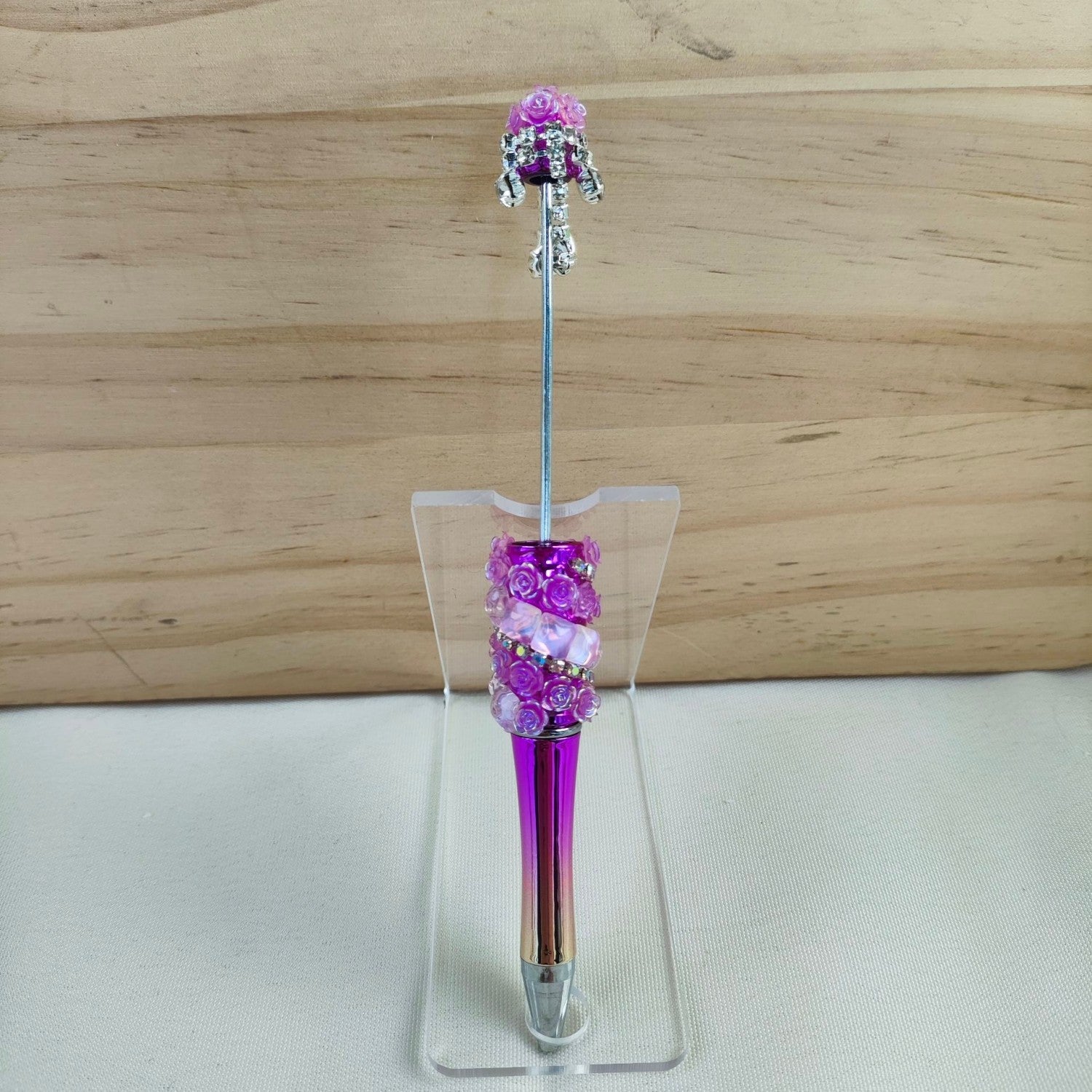 Wholesale Flash Rose Beadable Pen