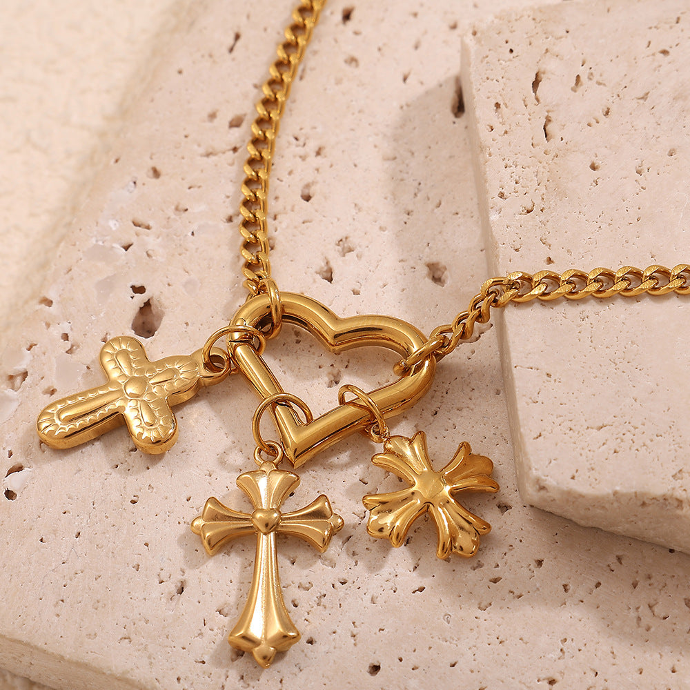 Wholesale Stainless Steel Cross Pendant Necklace