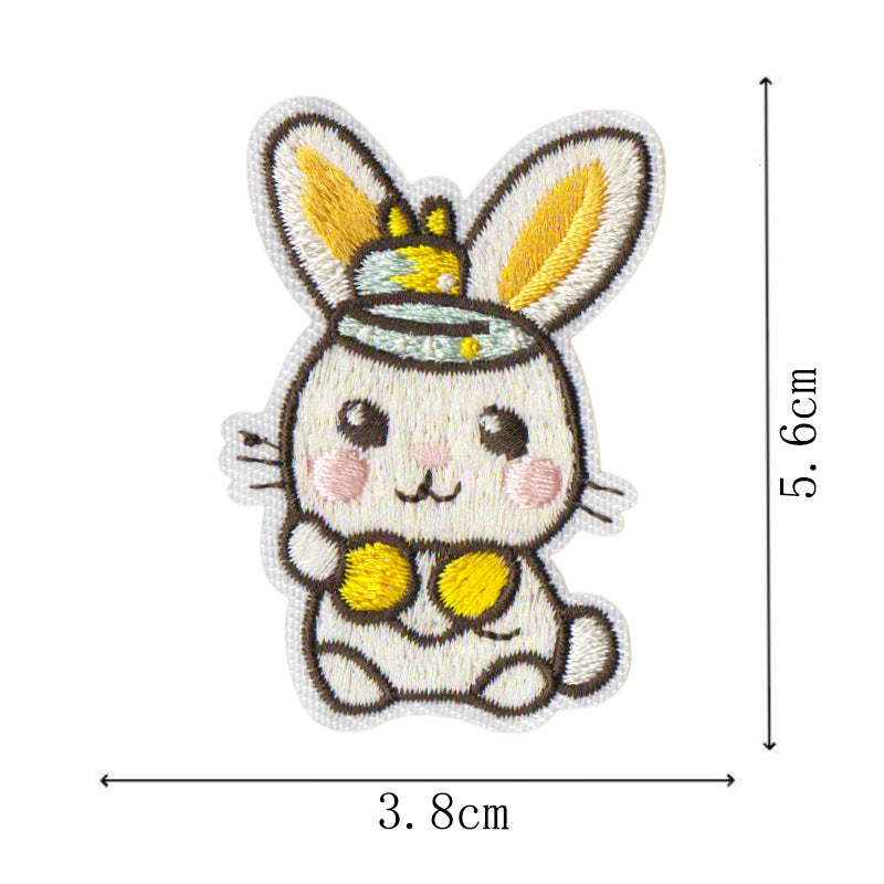 Wholesale Cartoon Cute Rabbit Embroidery DIY Patches