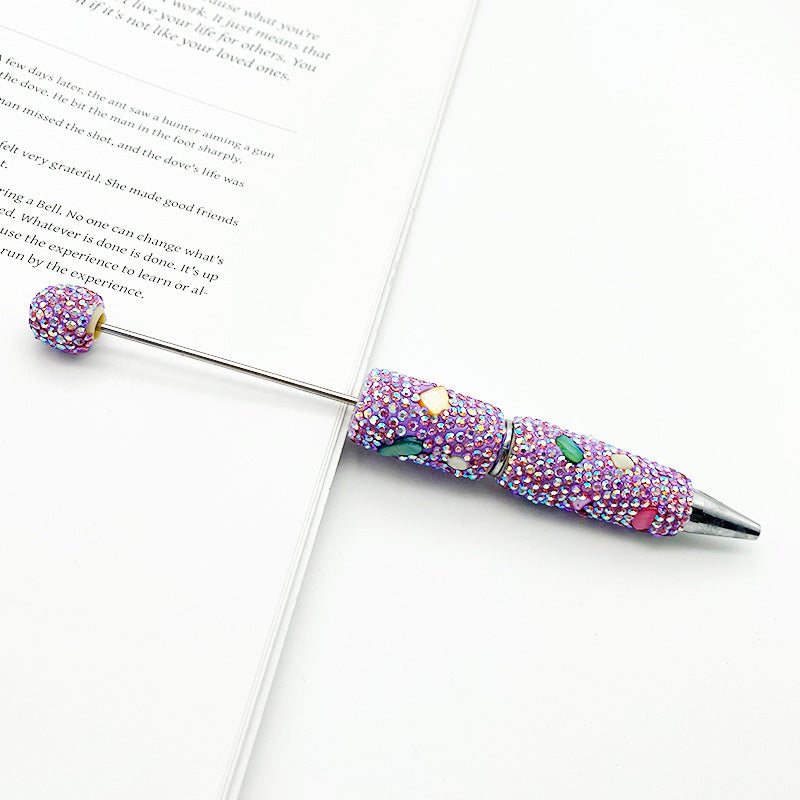 Wholesale Colorful Shell Full Diamond Bead beadable pens