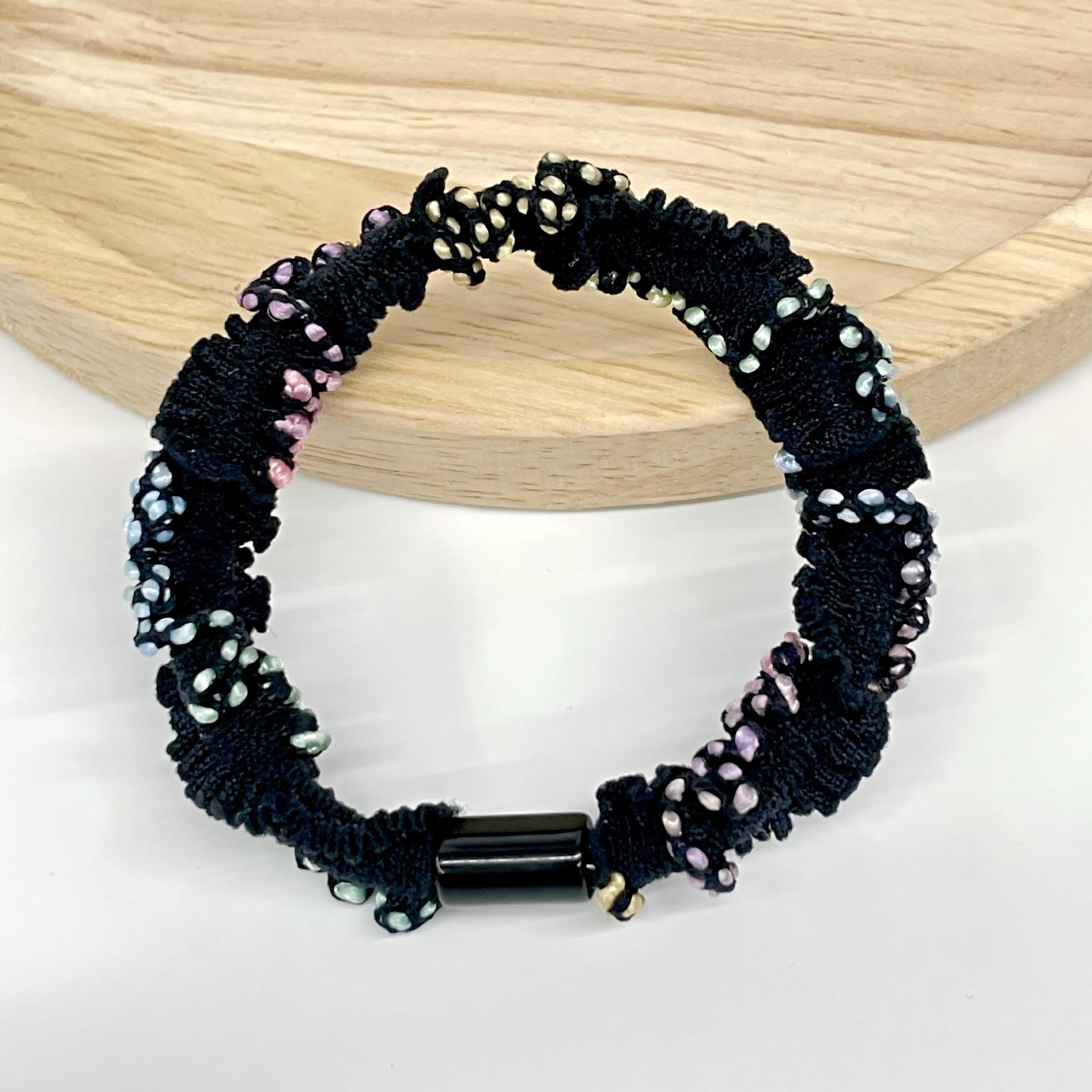 Wholesale fashion hair ring hair high elastic woven seamless hair rope