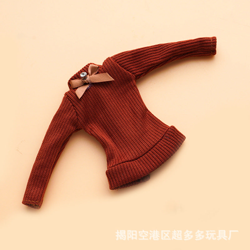 Wholesale Fresh Style Mini Design 11 Inch Autumn Clothes Single Piece Doll Clothes Fashionable for Teenagers