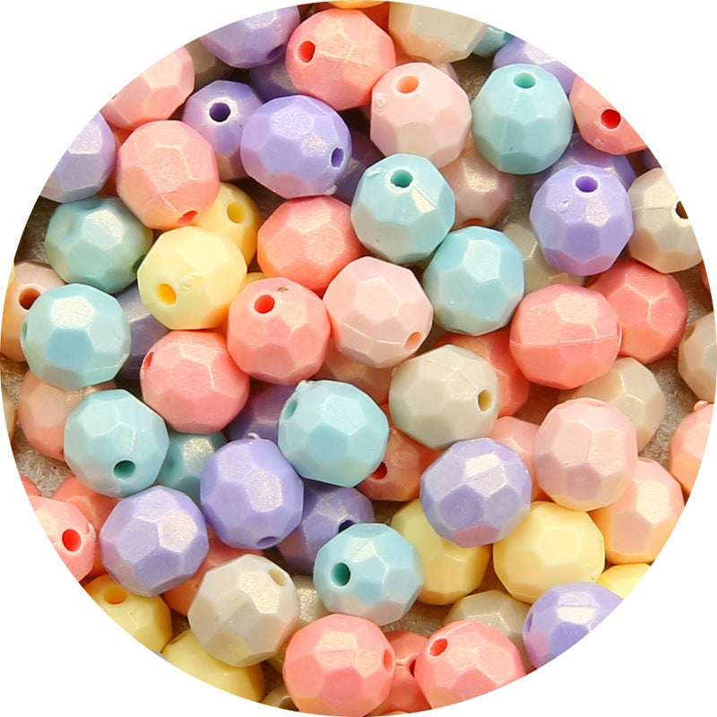 Wholesale Macaron Color Acrylic Beads with Straight Holes