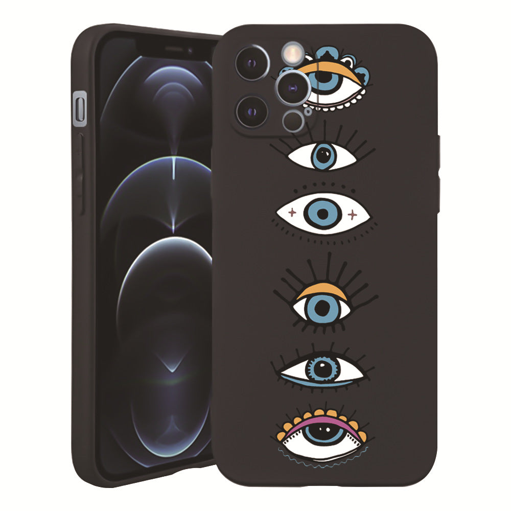 Wholesale TPU Embossed and Painted Devil's Eye Phone Cases