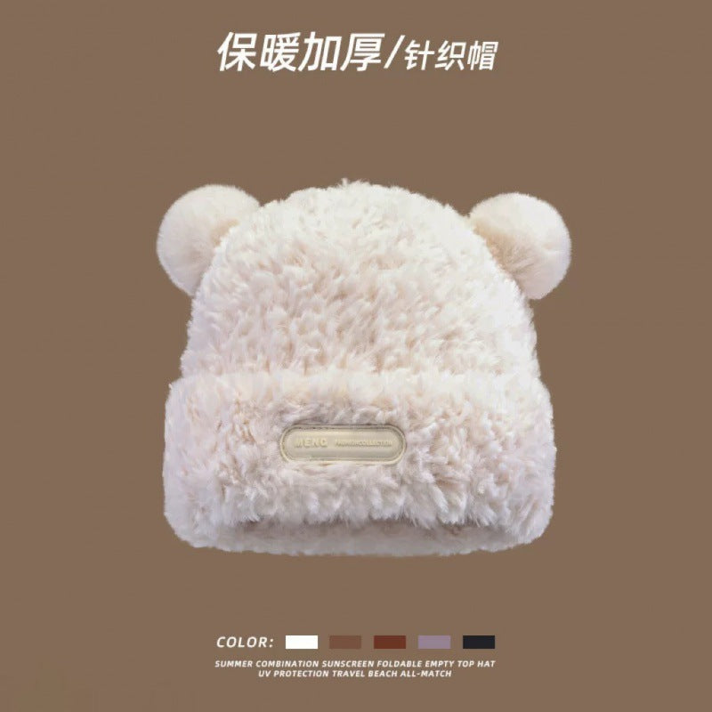 Wholesale Cute Bear Polyester Winter Hats