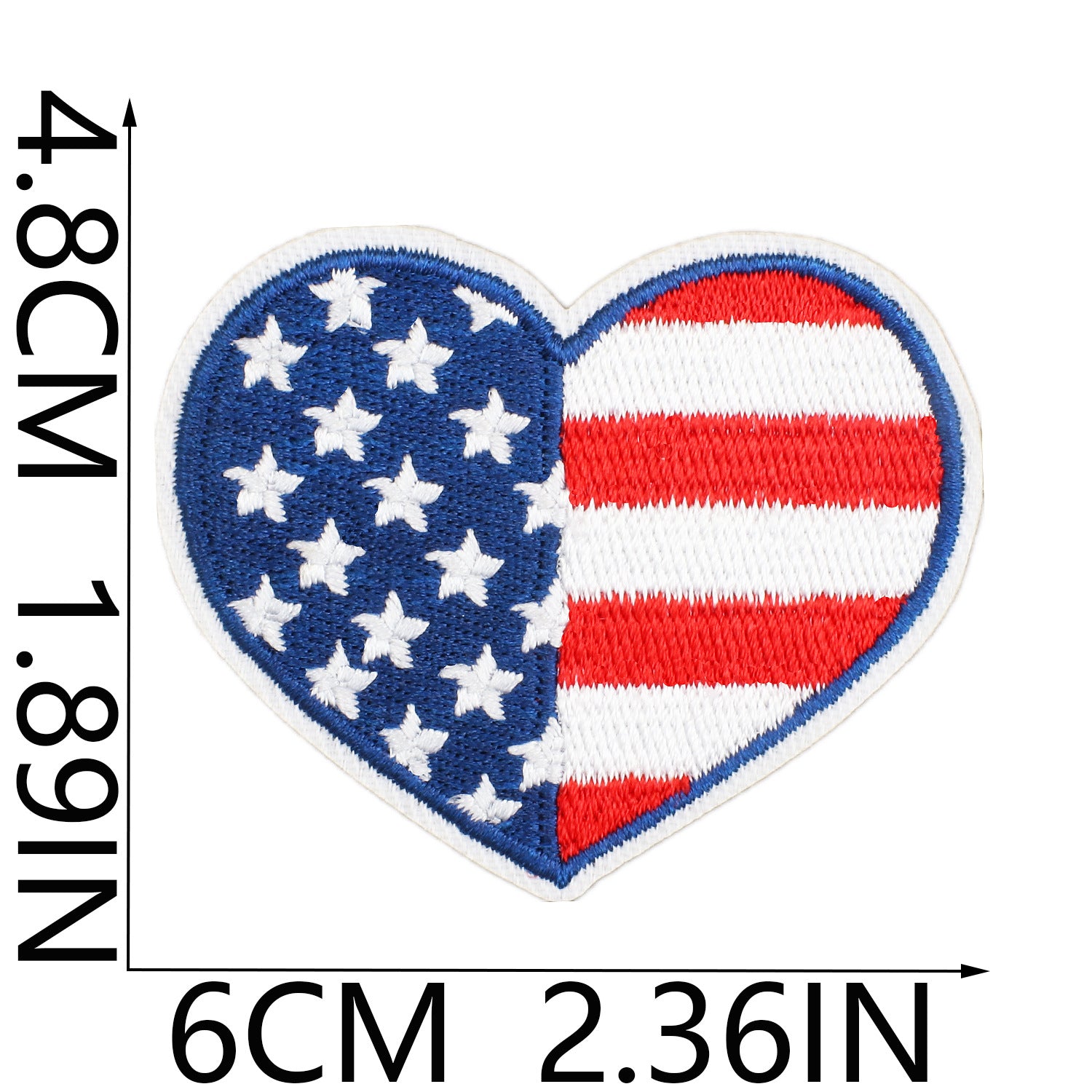 Wholesale Independence Day Flag Torch Patch Bag Embroidery Sticker Eagle