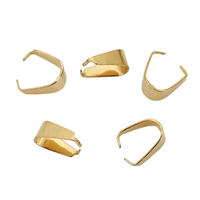 Wholesale 50PCS/PACK Stainless Steel Melon Seed Buckle DIY Necklace Accessories