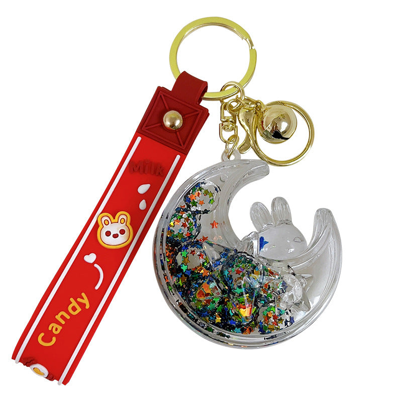 Llaveros acrílicos de conejo luna al por mayor