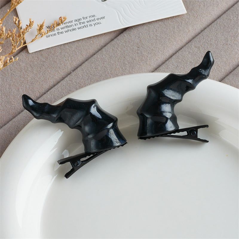 Wholesale devil horns cute anime headdress edge clip  3. 8* 2* 3. 8cm
