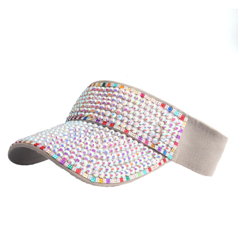 Wholesale Diamond-encrusted Empty Top Hats Colorful Diamond Point Diamond Hats