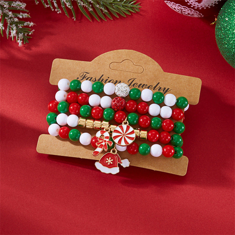 Wholesale Colorful letter seed bead polymer clay crystal Clay Bead bracelet