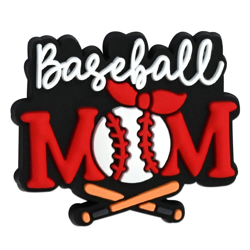 Wholesale Random 100pcs Cartoon Baseball Sports Beads  Focus Beads