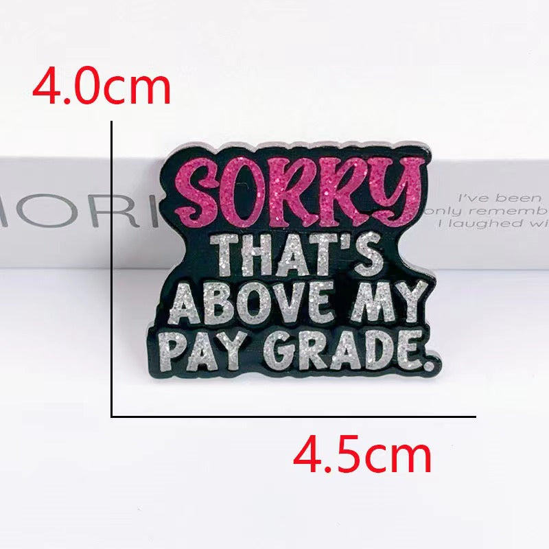 Wholesale 10pcs Cartoon Alphabet Acrylic Flatback