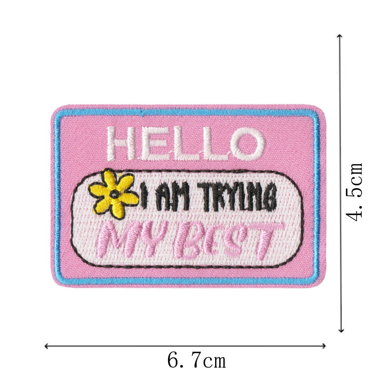 Wholesale Funny duck and cat embroidery DIY Patches