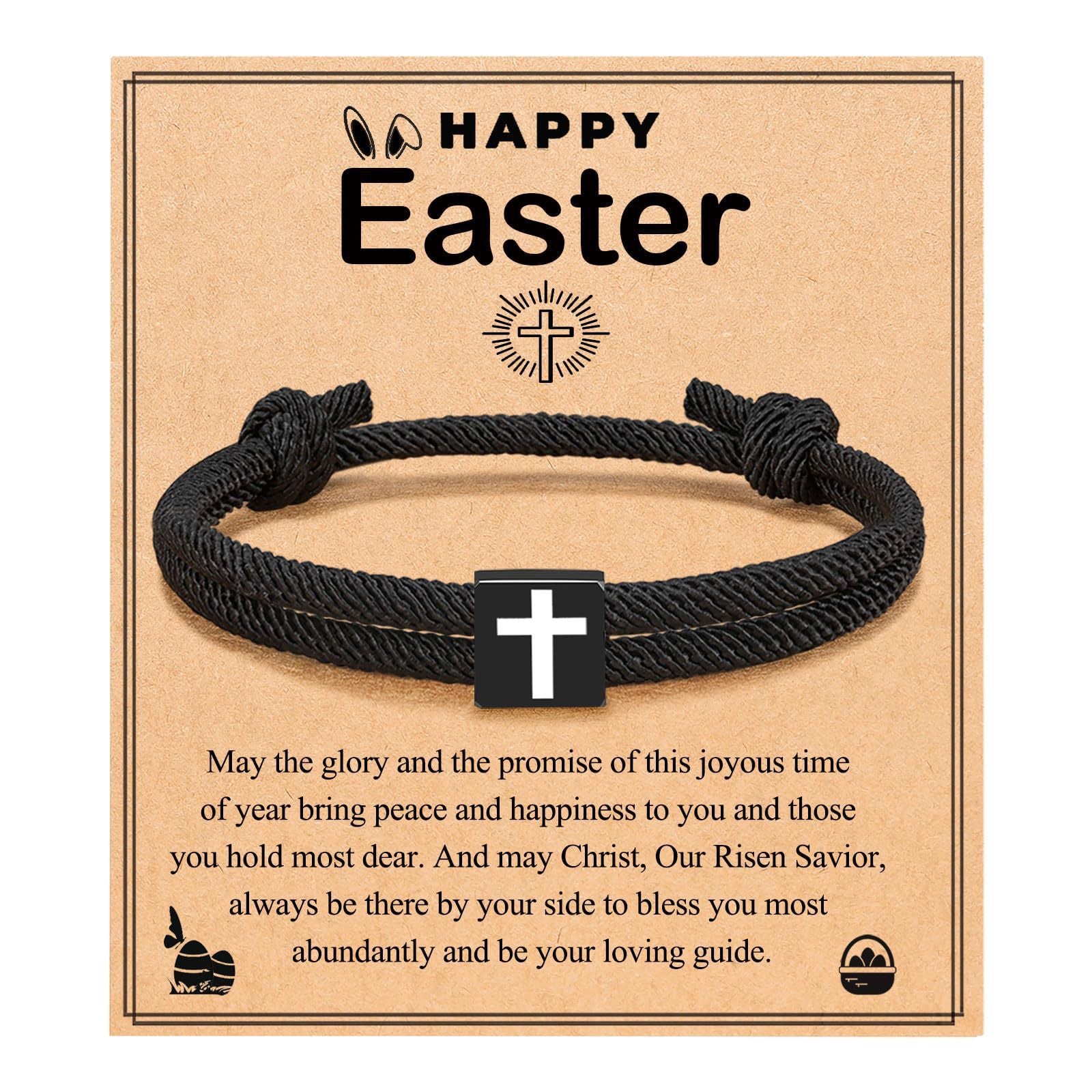 Wholesale Cross Milan Rope  Easter Lover  Men' s Bracelets