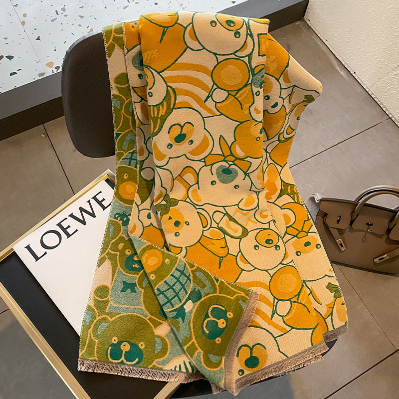 Wholesale Autumn and Winter Cold and Warm Viscose Fiber Scarf