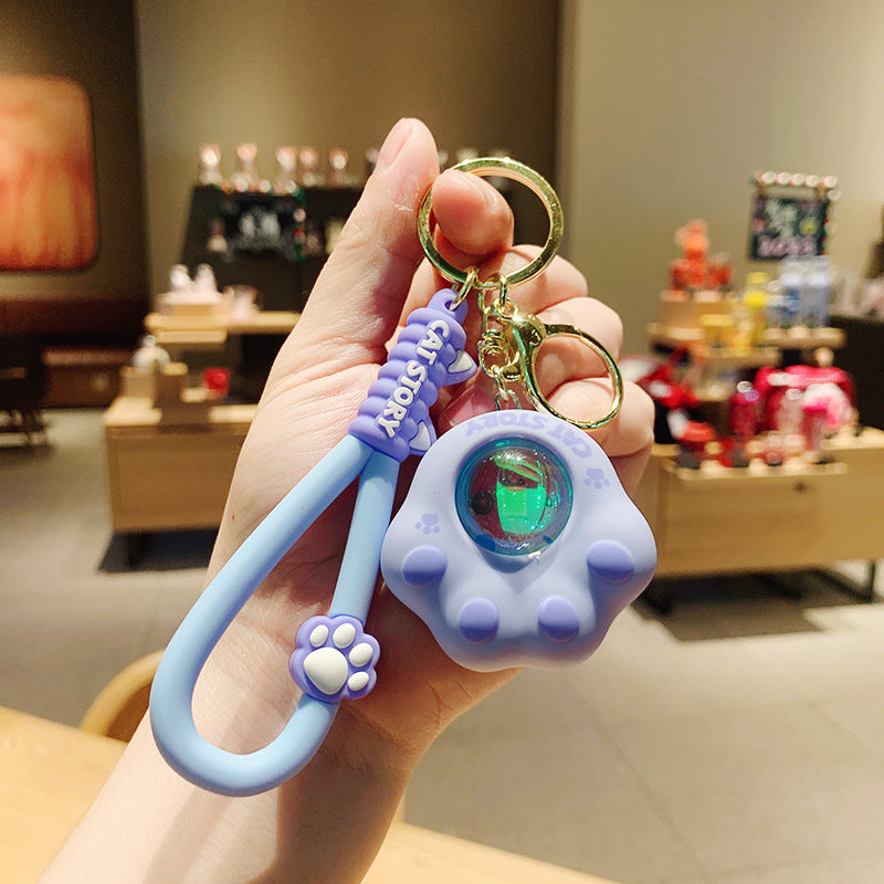 llavero de garra de gato acrílico acrílico al por mayor