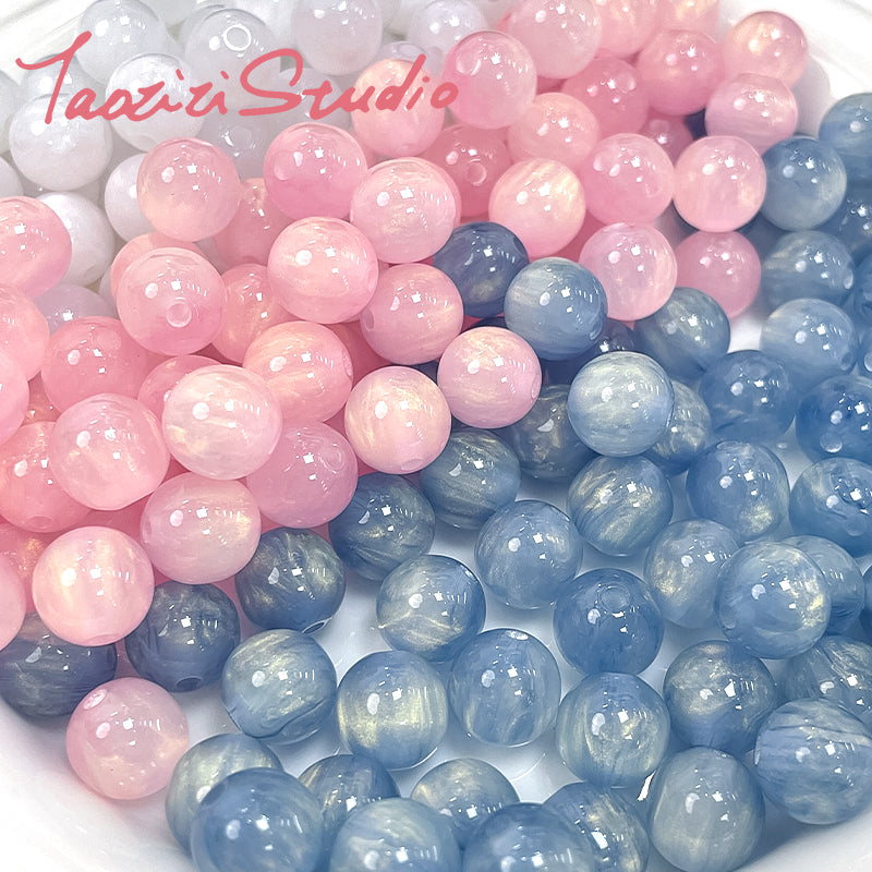 Wholesale 300pcs Dream Girl Starry Sky Streamer Round Beads