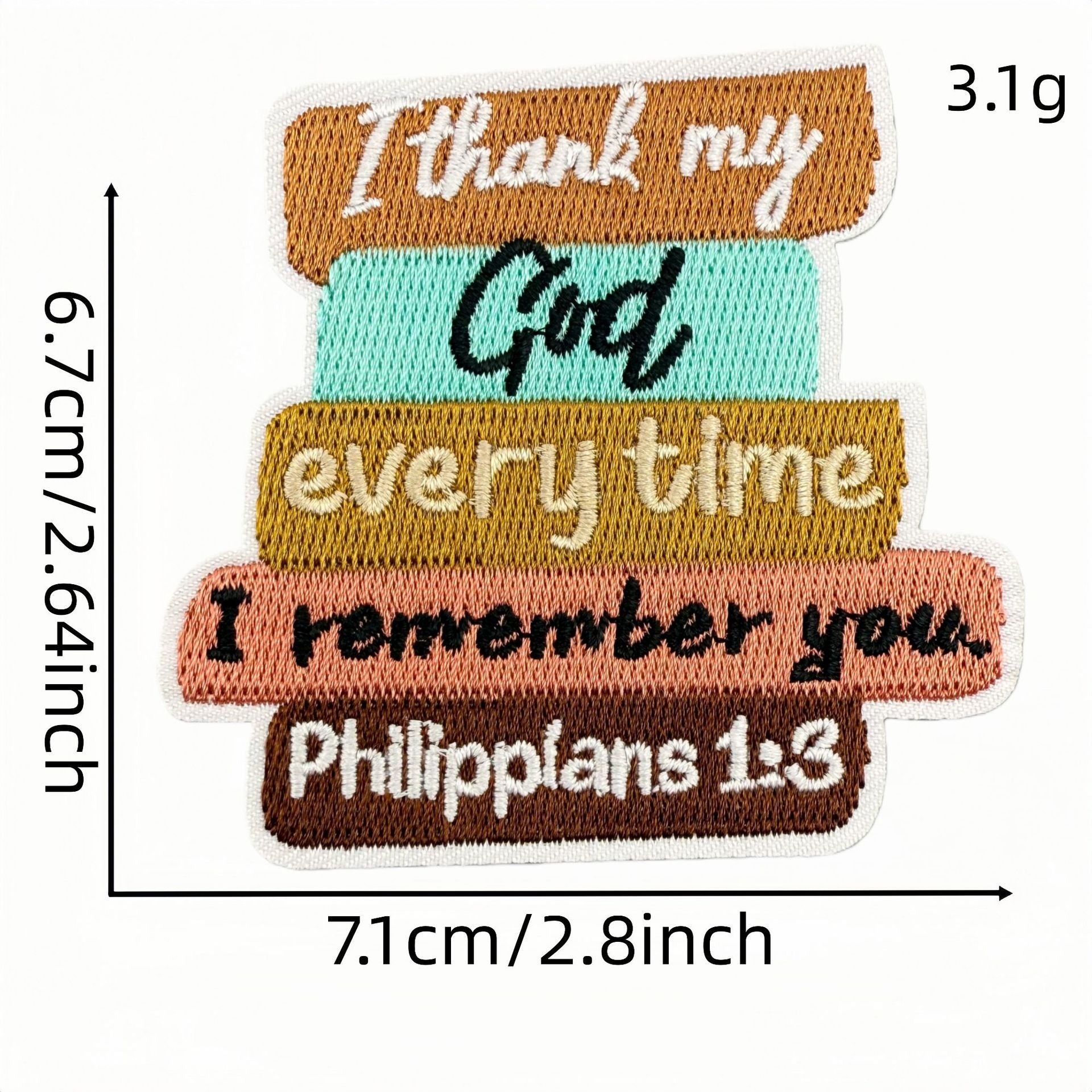 Wholesale Polyester Embroidered Patches Bohemian Cartoon English Iron On Badges For DIY Craft Supply