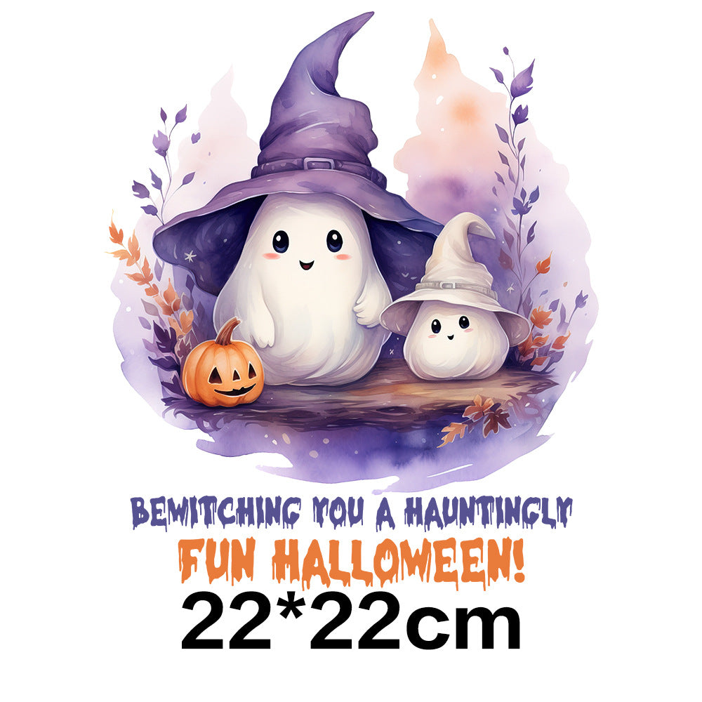 Wholesale 10pcs Pumpkin Witch Halloween UV DTF Ready to Press Transfers Wraps