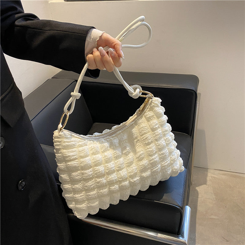 Wholesale Yunduo Lingge Pleated High Capacity Shoulder Bag