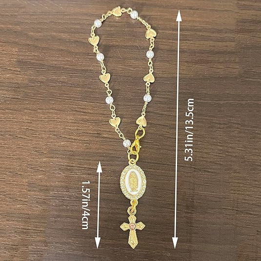 Wholesale Baptismal rose rosary communion finger chain