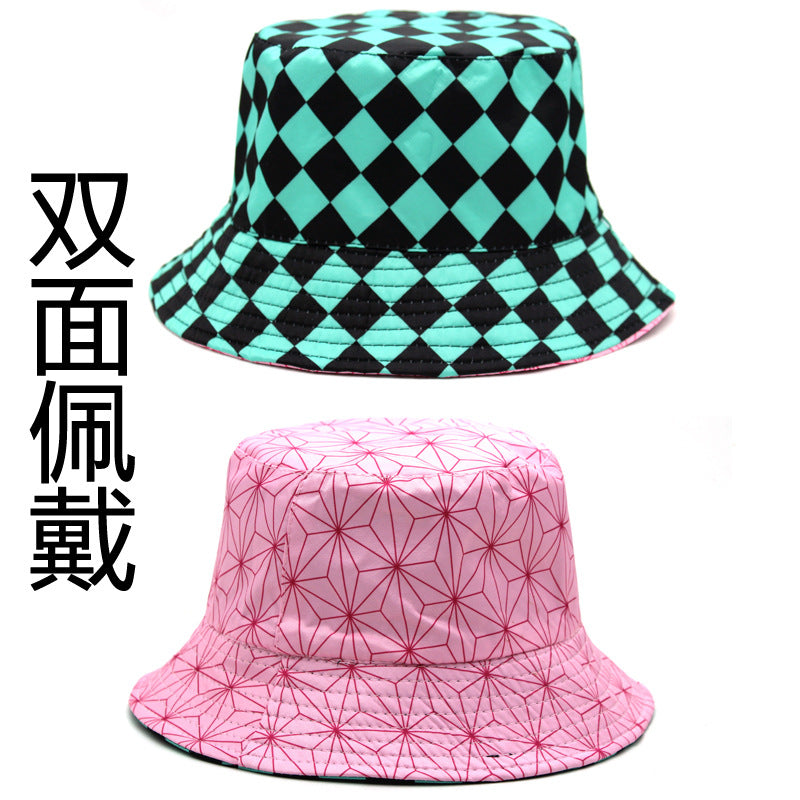 Wholesale Printed bucket hat Japanese style sun bucket hat