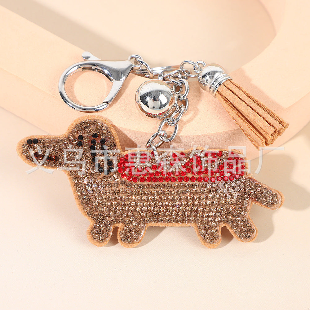 Wholesale 4pcs Creative Cartoon Animal  Keychain