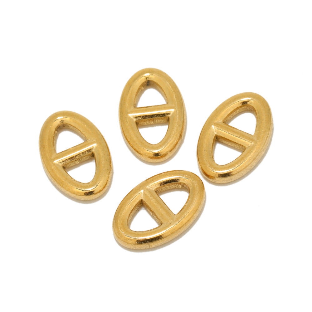 Wholesale 5PCS/PACK Stainless Steel Letter Pendant DIY Necklace Accessories