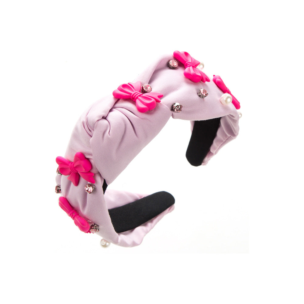 Wholesale Fabric Bow Valentine's Day Headbands