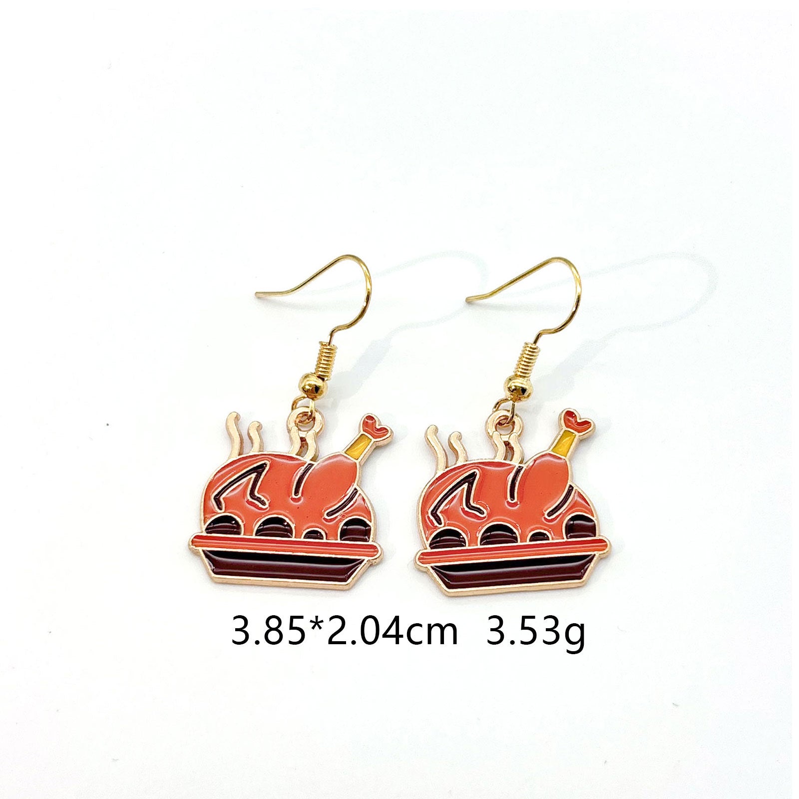 Wholesale Thanksgiving Earrings With Cartoon  Maple Leaf Sunflower Pumpkin Design Zinc Alloy Fall Harvest Jewelry Accessory For Parties