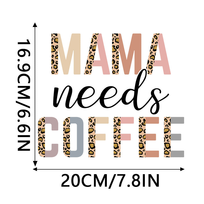 Wholesale 10pcs Leopard print coffee UV DTF Ready to Press Transfers Wraps