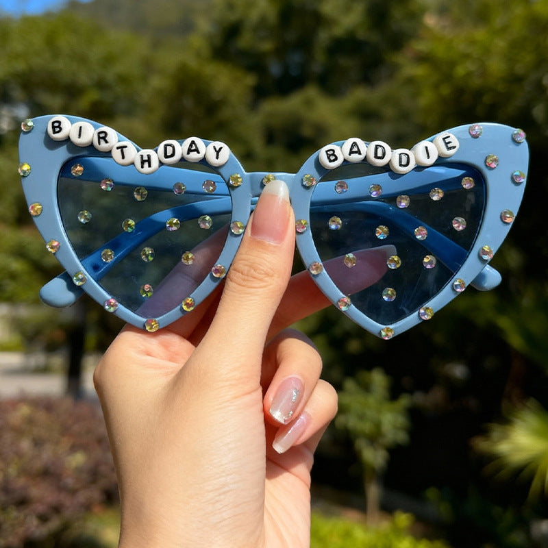 Wholesale Party Heart Earrings Men' s/ women' s sunglasses