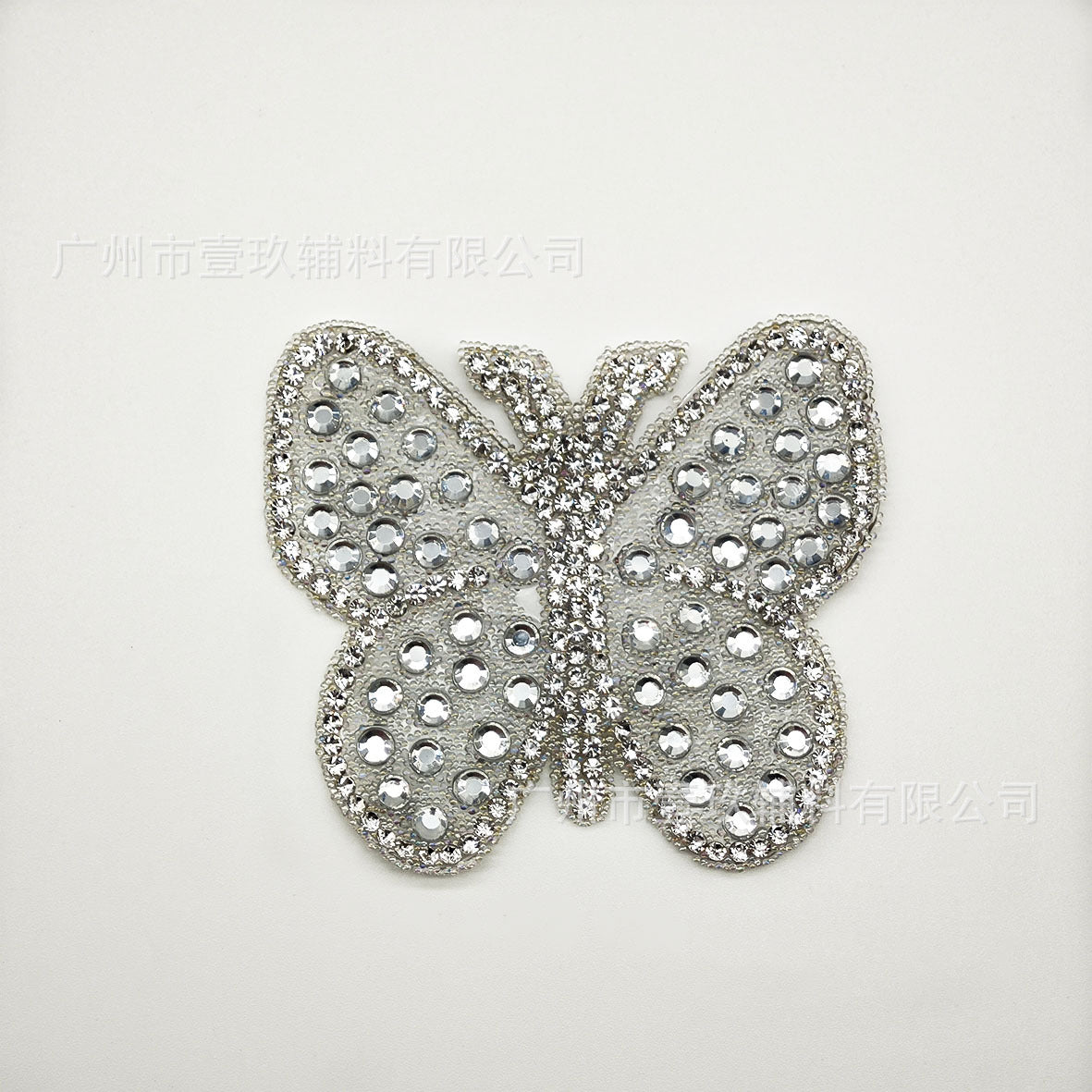 Wholesale 5pcs Leopard print butterfly flower rhinestone