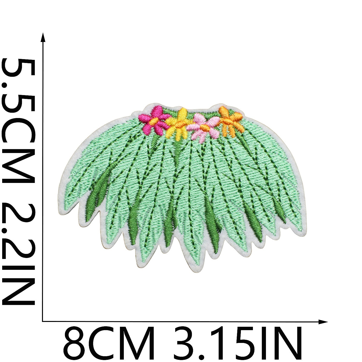 Wholesale Trendy Hawaiian Tropical Embroidered Patch With Flamingo Palm Tree Pineapple Clothing DIY Accessory Resale