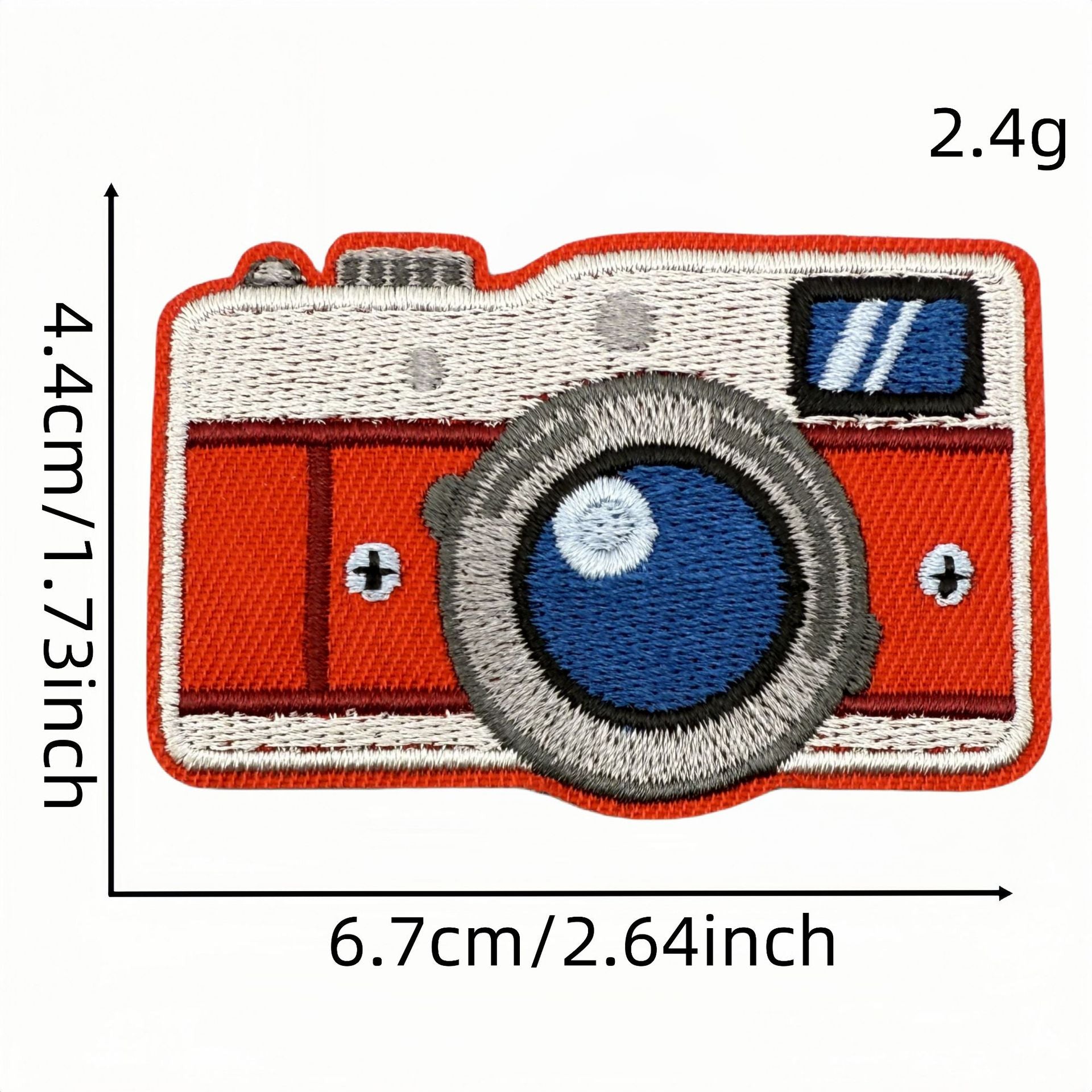 Wholesale Trendy Cartoon Camera Embroidered Iron On Patches For Clothing Decoration DIY Accessory
