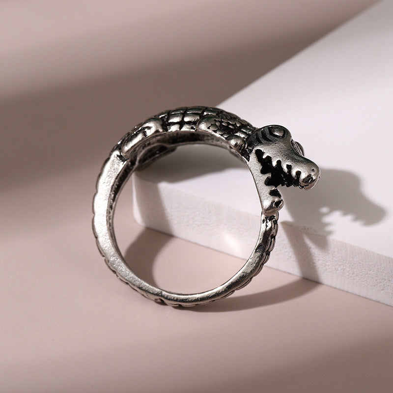 Wholesale Men's Crocodile Open Alloy Ring